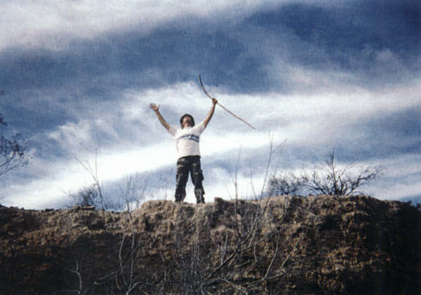 Sylph in California desert sky 1987 